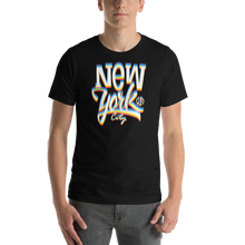 Black / XS New York City Glitch Short-Sleeve Unisex T-Shirt by Design Express