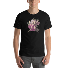 Black / XS Love Flower Short-Sleeve Unisex T-Shirt by Design Express