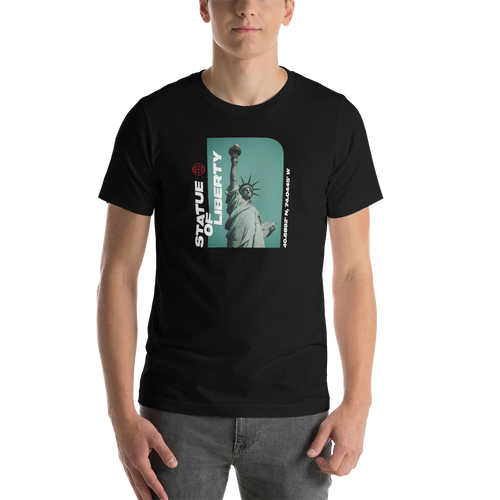 XS Statue of Liberty Front Short-Sleeve Unisex T-Shirt by Design Express