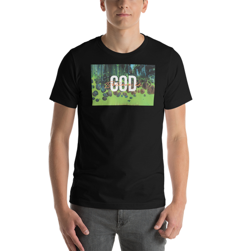 Black / XS Believe in God Short-Sleeve Unisex T-Shirt by Design Express