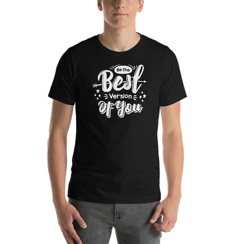 Black / XS Be the Best Version of You Short-Sleeve Unisex T-Shirt by Design Express