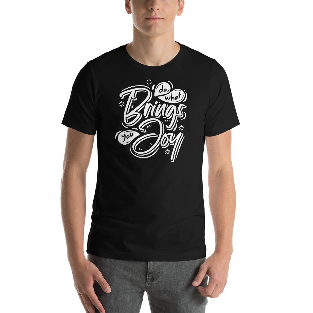 Black / XS Do What Bring You Enjoy Short-Sleeve Unisex T-Shirt by Design Express