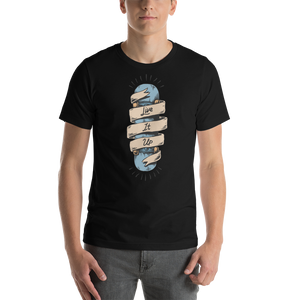 Black / XS Live it Up Short-Sleeve Unisex T-Shirt by Design Express