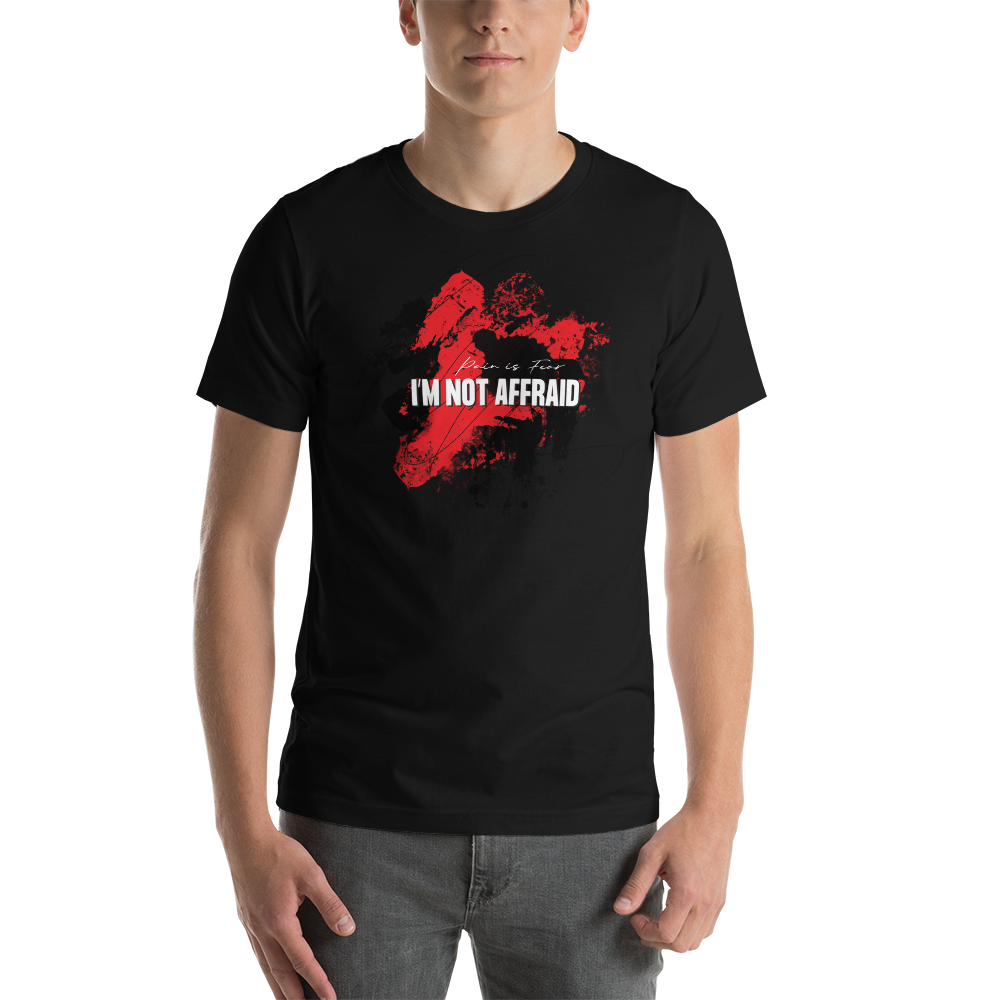 Black / XS I'm Not Affraid Unisex T-Shirt by Design Express