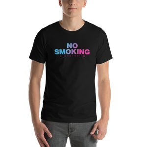 Black / XS No Smoking Unisex T-shirt by Design Express