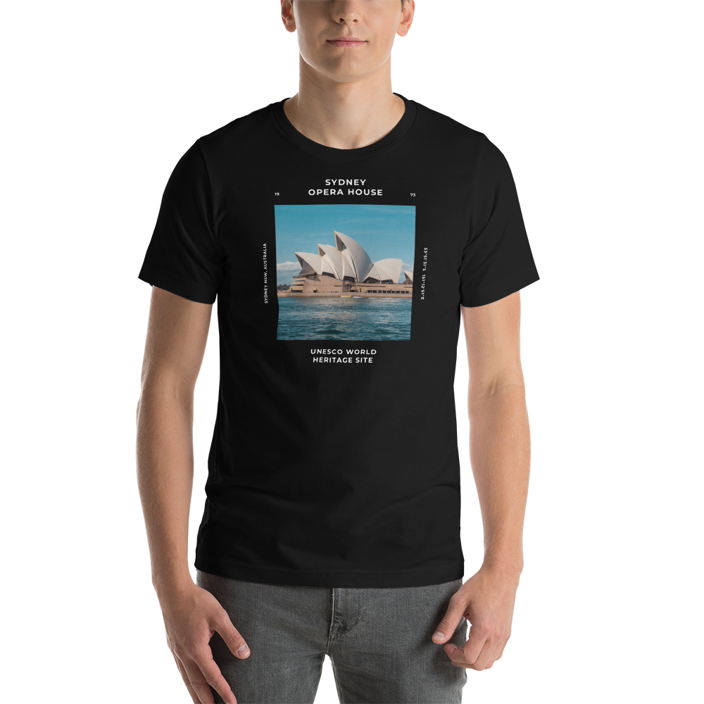 Black / XS Sydney Australia Unisex T-shirt Front by Design Express