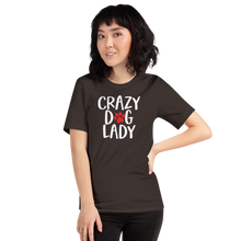 Brown / S Crazy Dog Lady (Dog lover) Funny Dark T-Shirt by Design Express