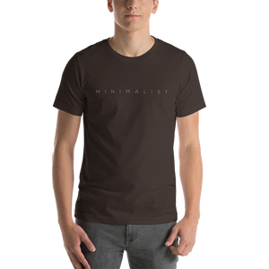 Brown / S Minimalist Short-Sleeve Unisex T-Shirt by Design Express