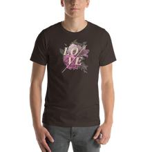 Brown / S Love Flower Short-Sleeve Unisex T-Shirt by Design Express