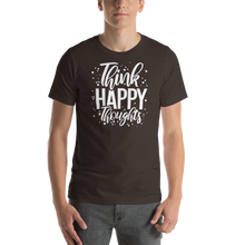 Brown / S Think Happy Thoughts Short-Sleeve Unisex T-Shirt by Design Express