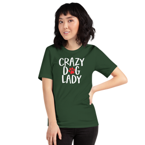 Forest / S Crazy Dog Lady (Dog lover) Funny Dark T-Shirt by Design Express