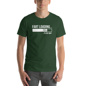 Forest / S Fart Loading (Funny) Dark Unisex T-Shirt by Design Express