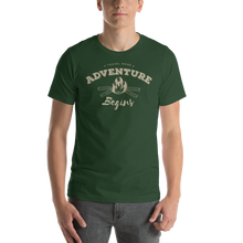 Forest / S Travel More Adventure Begins Unisex T-Shirt by Design Express