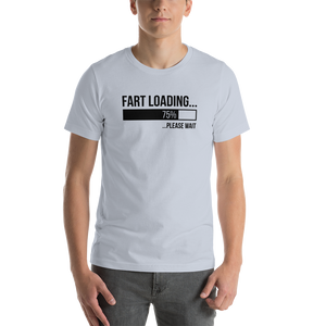 Light Blue / XS Fart Loading (Funny) Light Unisex T-Shirt by Design Express