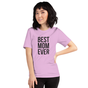 Lilac / S Best Mom Ever Funny T-Shirt by Design Express