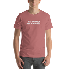 Mauve / S Be A Warrior Not A Worrier Funny T-Shirt by Design Express