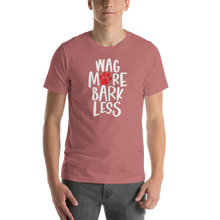 Mauve / S Wag More Bark Less (Dog lover) Funny Unisex T-Shirt by Design Express