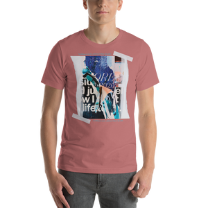 Mauve / S Nothing is more abstarct than reality Frontside Short-Sleeve Unisex T-Shirt by Design Express