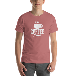 Mauve / S Coffee Time Short-Sleeve Unisex T-Shirt by Design Express