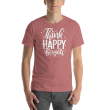 Mauve / S Think Happy Thoughts Short-Sleeve Unisex T-Shirt by Design Express