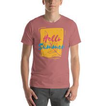 Mauve / S Hello Summer Short-Sleeve Unisex T-Shirt by Design Express