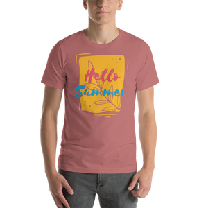 Mauve / S Hello Summer Short-Sleeve Unisex T-Shirt by Design Express