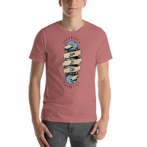 Mauve / S Live it Up Short-Sleeve Unisex T-Shirt by Design Express