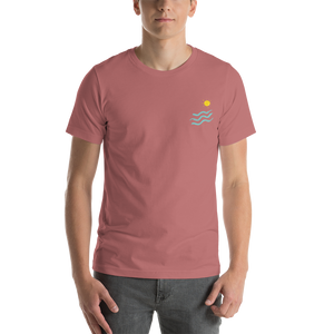 Mauve / S Enjoy Sun Summer Back Side Unisex T-Shirt by Design Express