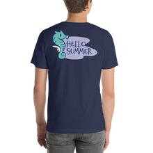 Seahorse Hello Summer Short-Sleeve Unisex T-Shirt by Design Express