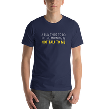 Navy / XS Not Talk To Me Unisex Funny T-Shirt by Design Express