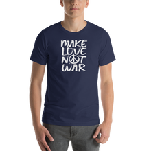 Navy / XS Make Love Not War (Funny) Unisex T-Shirt by Design Express