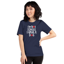 Navy / XS I'm Not Single, I Have A Dog (Dog Lover) Funny Unisex T-Shirt by Design Express