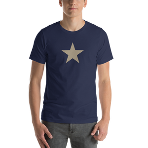 Navy / XS Star Short-Sleeve Unisex T-Shirt by Design Express