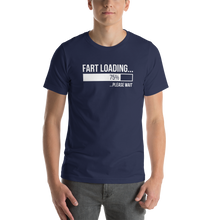 Navy / XS Fart Loading (Funny) Dark Unisex T-Shirt by Design Express