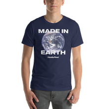 Navy / XS Save Our Planet, Made in Earth (Front) T-Shirt by Design Express