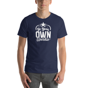 Navy / XS Be Your Own Sparkle Short-Sleeve Unisex T-Shirt by Design Express