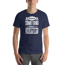 Navy / XS Learn Something New Everyday Short-Sleeve Unisex T-Shirt by Design Express