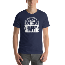 Navy / XS Color Me Happy Short-Sleeve Unisex T-Shirt by Design Express