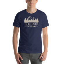 Navy / XS Mountains Are Calling Unisex T-Shirt by Design Express