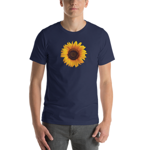 Navy / XS Sunflower Short-Sleeve Unisex T-Shirt by Design Express