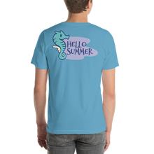 Seahorse Hello Summer Short-Sleeve Unisex T-Shirt by Design Express