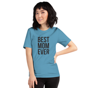 Ocean Blue / S Best Mom Ever Funny T-Shirt by Design Express