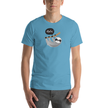 Ocean Blue / S Hola Sloths Short-Sleeve Unisex T-Shirt by Design Express