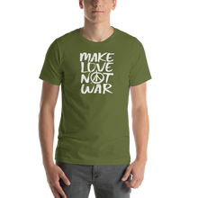 Olive / S Make Love Not War (Funny) Unisex T-Shirt by Design Express