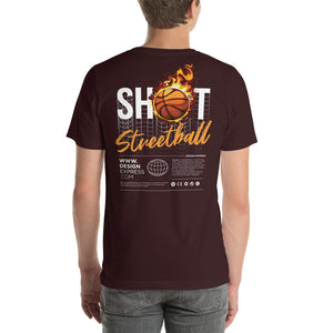 Shoot Streetball Back Short-Sleeve Unisex T-Shirt by Design Express