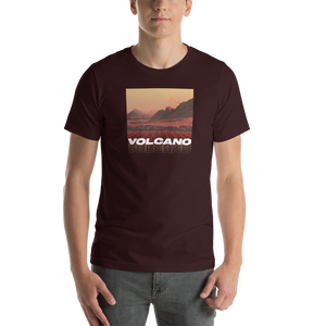 Oxblood Black / S Volcano Front Short-Sleeve Unisex T-Shirt by Design Express