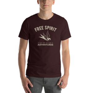 Oxblood Black / S Free Spirit Short-Sleeve Unisex T-Shirt by Design Express