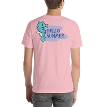 Seahorse Hello Summer Short-Sleeve Unisex T-Shirt by Design Express