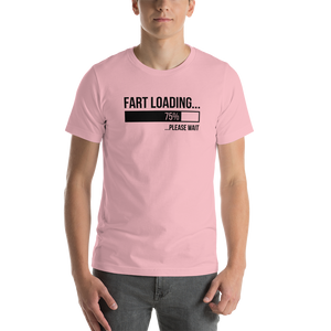 Pink / S Fart Loading (Funny) Light Unisex T-Shirt by Design Express