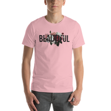 Pink / S Beautiful Flower Short-Sleeve Unisex Light T-Shirt by Design Express